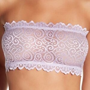 Free People Reversible Seamless Lace Bandeau Bra Lilac Purple Women’s XS / S